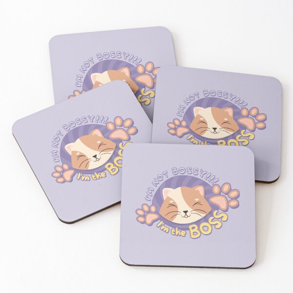 Item preview, I'm not Bossy, I'm the BOSS! cat leader Purple designed and sold by yashik.