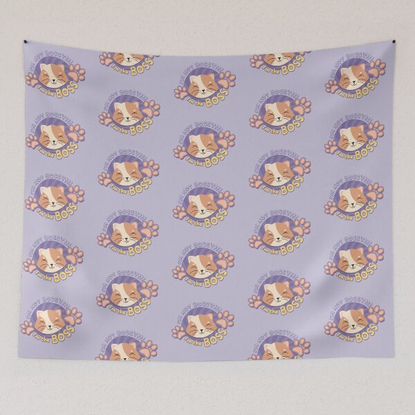 Item preview, I'm not Bossy, I'm the BOSS! cat leader Purple designed and sold by yashik.