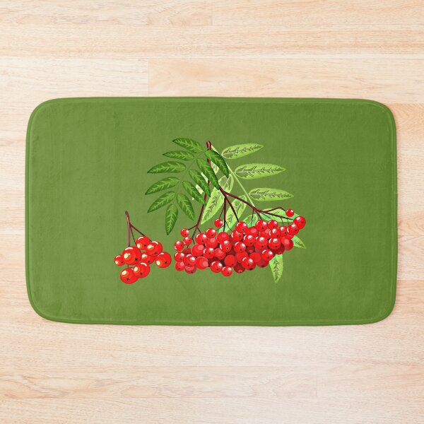 Item preview, A Bunch Of Mountain Ash On A Branch With Green Leaves designed and sold by Phantasmal-2-do.