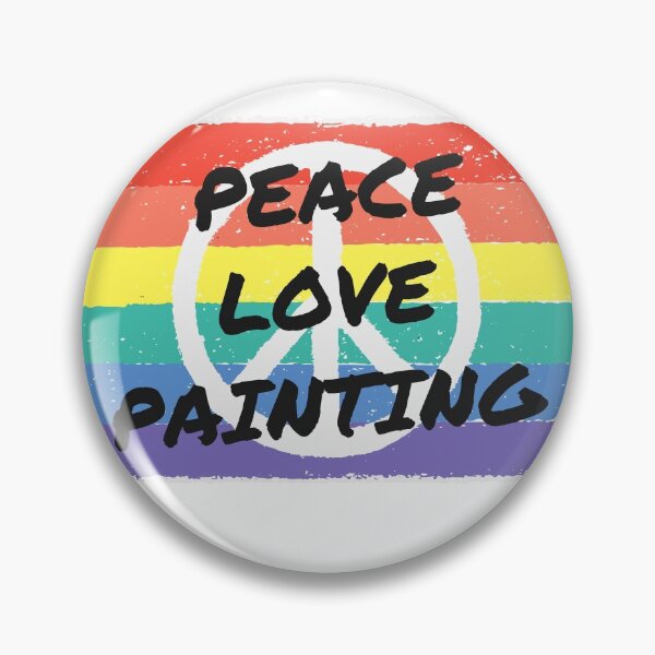 Item preview, Peace. Love. Painting designed and sold by TheGreenGoat.