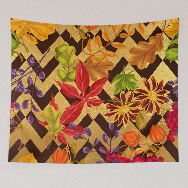 Item preview, Autumn Fall Leaves Patterned  designed and sold by Designs By YL.
