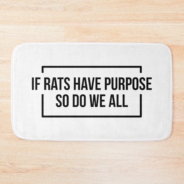Item preview, If Rats Have Purpose So Do We All (Black) designed and sold by FilipeFerreira.