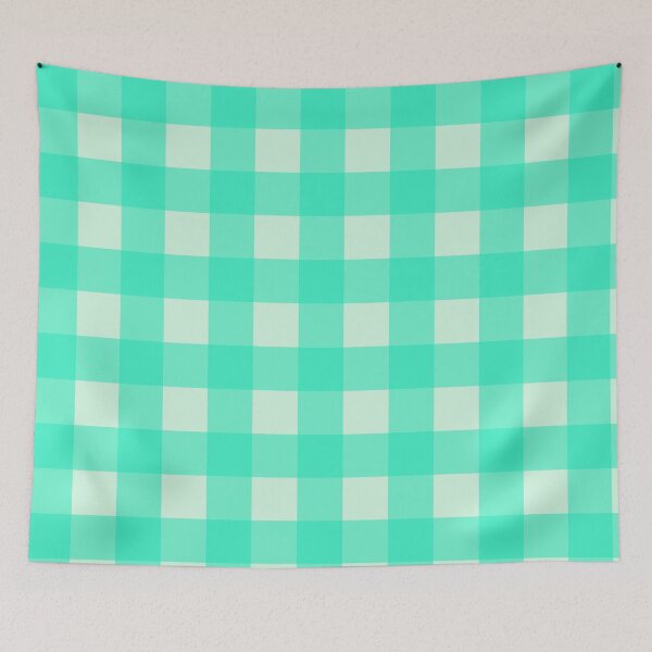 Item preview, Sea Foam Green Vichy Gingham Pattern designed and sold by ledalinda.