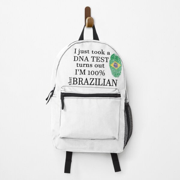 Item preview, I just took a DNA Test turns out that l'M 100% Brazil Brazilian Brazil Flag designed and sold by LusterCraft.