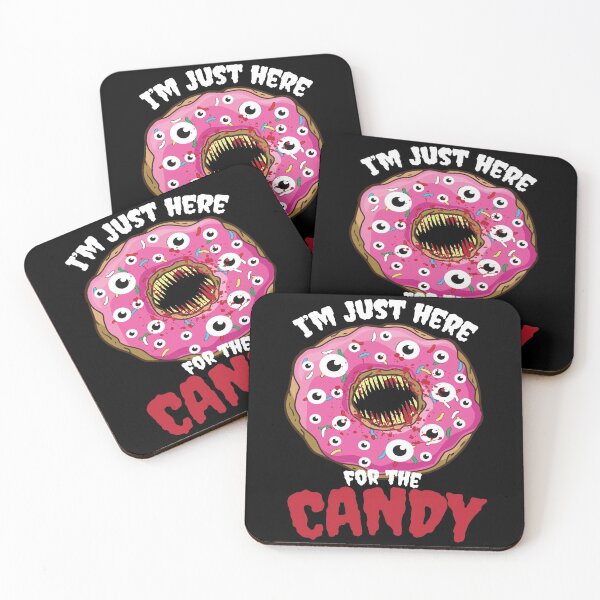 Item preview, Just Here For Candy Halloween Donut designed and sold by MooonTees.