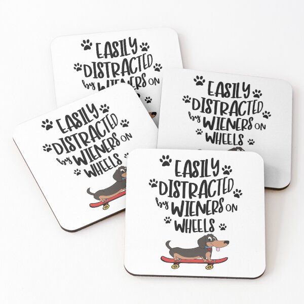 Item preview, Easily Distracted By Wieners On Wheels designed and sold by inPhocusStudio.