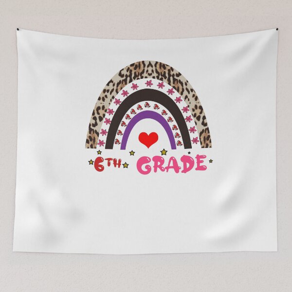 Item preview,  Leopard Rainbow sixth Grade Teacher 6th Back to School Women designed and sold by Artsy Aura ⭐⭐⭐⭐⭐  .