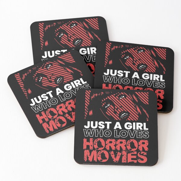 Item preview, Just A Girl Horror Movies Halloween designed and sold by MooonTees.