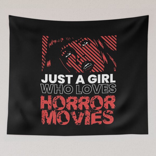 Item preview, Just A Girl Horror Movies Halloween designed and sold by MooonTees.