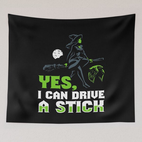 Item preview, I Can Dirve A Stick Halloween Witch designed and sold by MooonTees.