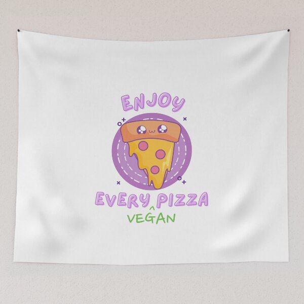 Item preview, Enjoy Every  Vegan Pizza - Cute, Funny, Vegan, Pizza Lovers designed and sold by Teetee94.