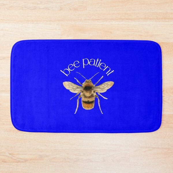 Item preview, Bee Patient Royal Blue designed and sold by ledalinda.