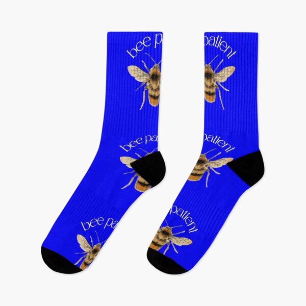 Item preview, Bee Patient Royal Blue designed and sold by ledalinda.