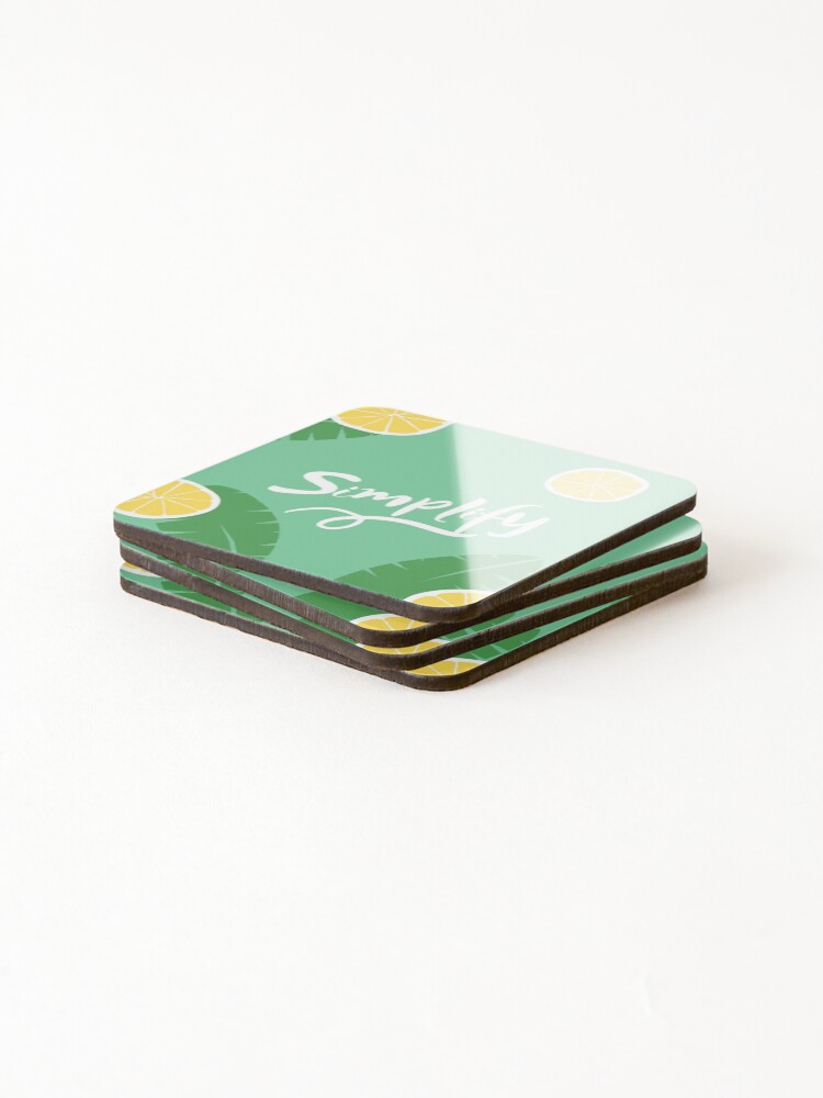 Thumbnail 4 of 5, Coasters (Set of 4), Simplify designed and sold by Rimmi01.