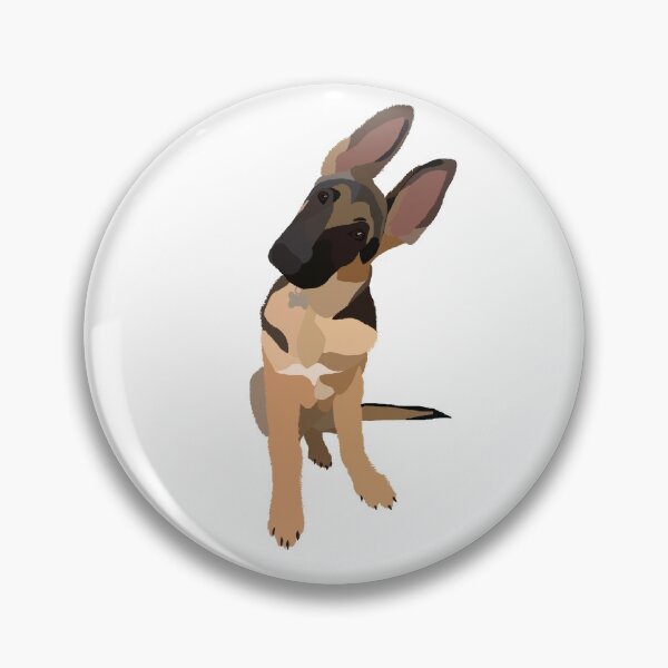Item preview, German Shepard Head Tilt designed and sold by Kyndall Ledford.