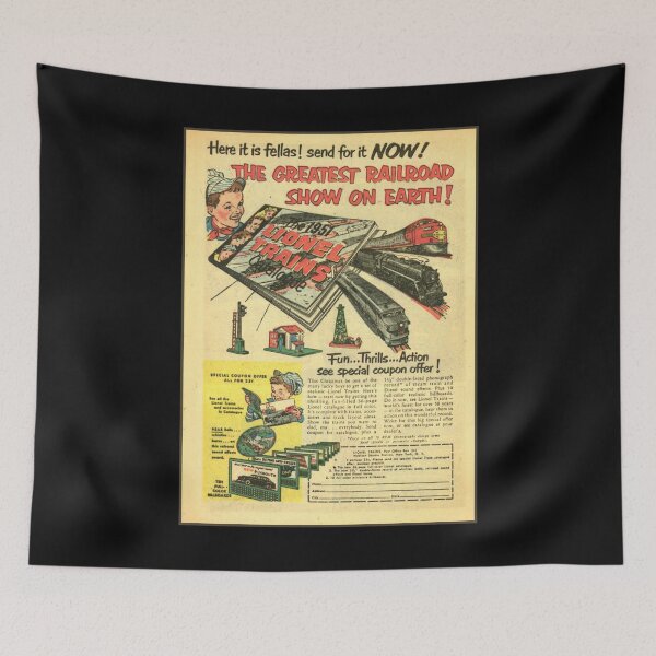 Item preview, Vintage Train Ad Retro Railroad Model Advert 1950s Gift designed and sold by TheAplus.