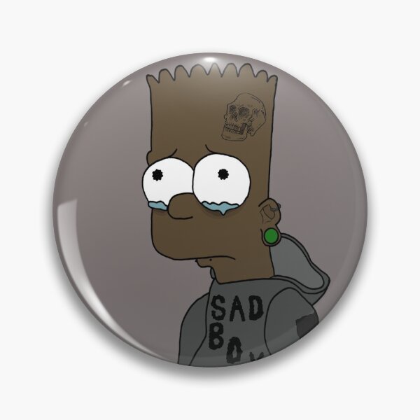 sad boy bart Pin for Sale by Drayziken