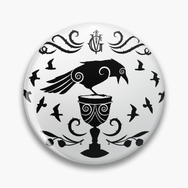 Item preview, The Dregs cup and crow ft. the Grishaverse symbol  designed and sold by StandOutApparel.