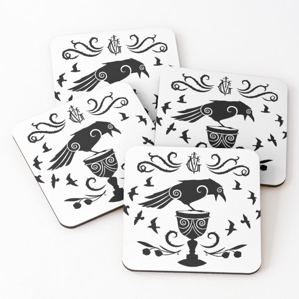 Item preview, The Dregs cup and crow ft. the Grishaverse symbol  designed and sold by StandOutApparel.