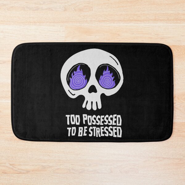 Item preview, Too Possessed to Be Stressed - Cute Halloween Skull designed and sold by bonusroom.