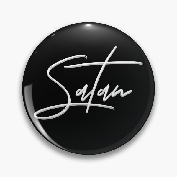 Item preview, Satan - White writing designed and sold by EdgyDesignForU.