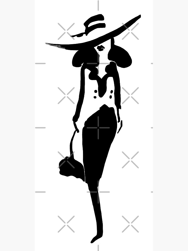 Poster for Sale avec l uvre Silhouette d une fille. Figure d