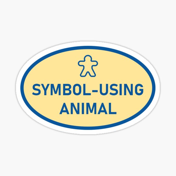 Item preview, Kenneth Burke Symbol-Using Animal Emblem designed and sold by rhetoricality.