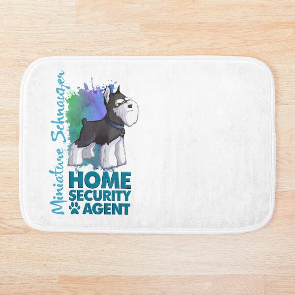 Item preview, Perro Schnauzer miniatura con orejas recortadas como seguridad para el hogar B&S designed and sold by Tazmaa.