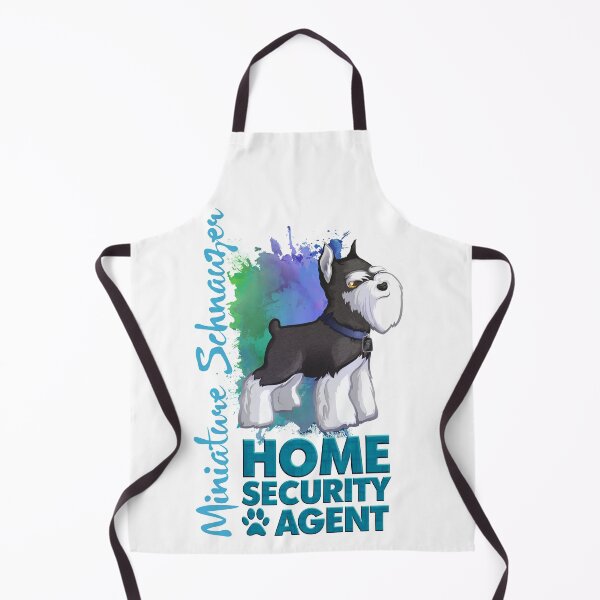 Item preview, Miniature Schnauzer Dog w Cropped Ears as Home Security B&S designed and sold by Tazmaa.