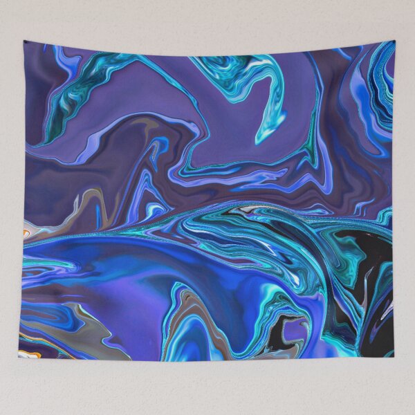 Item preview, Chaotic Fine Art Purple And Blue Marble Design designed and sold by Piper-Deals.