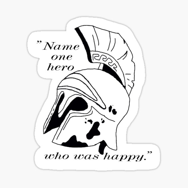 The Song of Achilles Quote Sticker