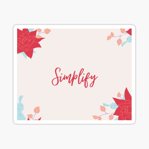 Item preview, Simplify designed and sold by Rimmi01.