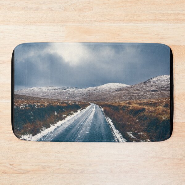 Item preview, An icy road to the mountains in winter in Ireland, County Donegal designed and sold by AlbertMi.