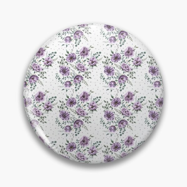 Item preview, Floral seamless pattern. Purple anemones and green leaves on the light purple background. Endless background with beautiful gentle flowers.  designed and sold by BananiLettering.