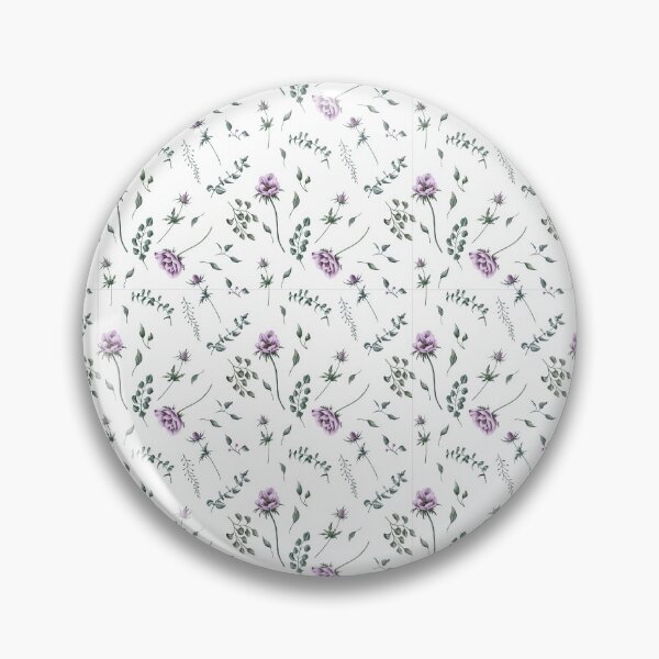 Item preview, Floral seamless pattern. Purple anemones and green leaves on the light purple background. Endless background with beautiful gentle flowers.  designed and sold by BananiLettering.