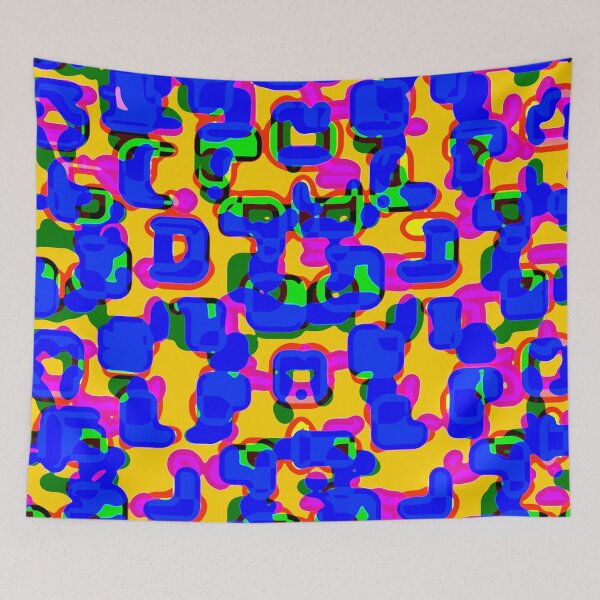 Item preview, Crypto funk graffiti - abstract pattern designed and sold by Xdelacra.