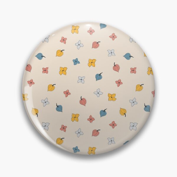 Item preview, Seamless autumn pattern of cute tiny orange, red, blue, and grey leaves and flowers stylized in a flat and doodle style in the light background. Hand-drawn leaf texture. designed and sold by BananiLettering.
