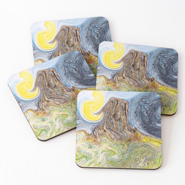 Item preview, Abstract  mountain rock in the night  designed and sold by MoreGoodArt.