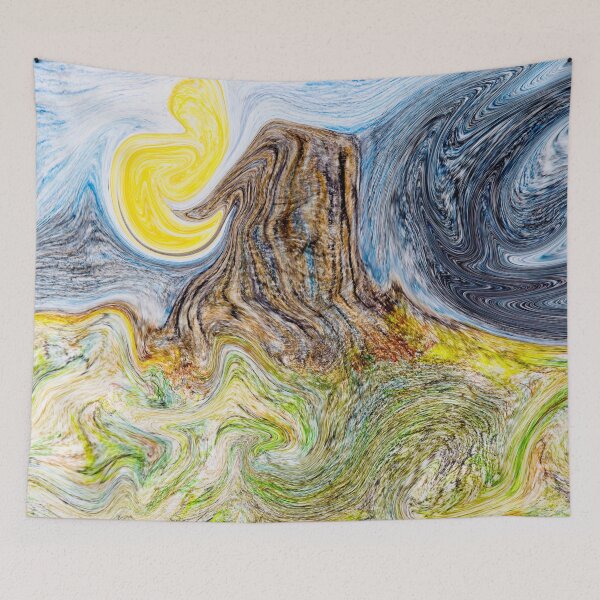 Item preview, Abstract  mountain rock in the night  designed and sold by MoreGoodArt.