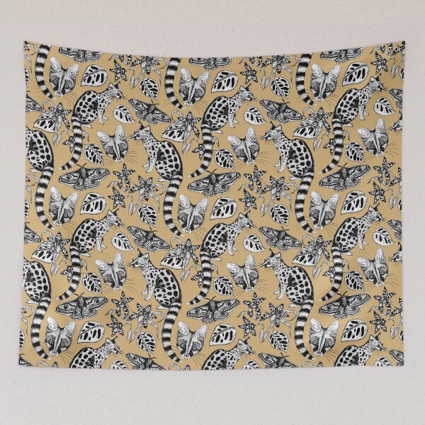 Item preview, Genet in the Tropical Forest (Honey Background)  designed and sold by illucalliart.