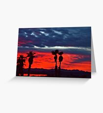 New Year Sunset Greeting Card