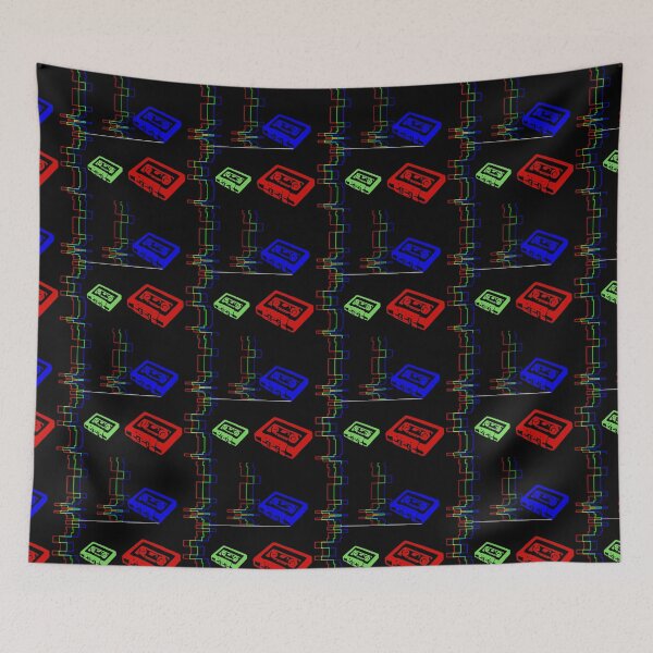 Item preview, Blue Red Green old Cassete pattern designed and sold by IMYGREAT32.