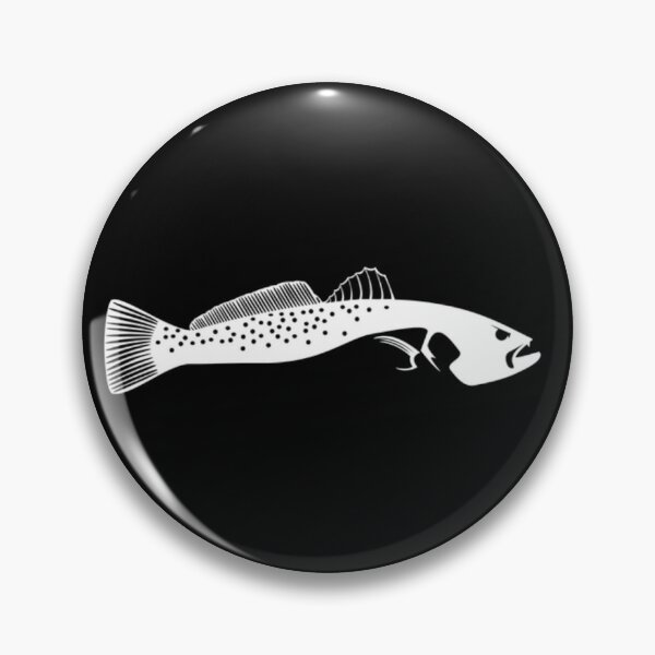 Item preview, white trout  designed and sold by Broken Antler Designs .