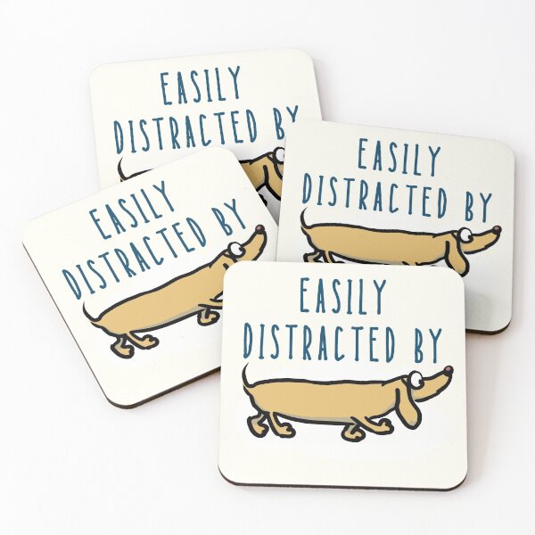 Item preview, Easily Distracted By Wieners - Funny Dachshund Dogs designed and sold by ViewerEqualsPhoton.