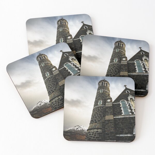Item preview, Church and snow-capped peak of Mount Errigal near Gweedore in County Donegal, Ireland. designed and sold by AlbertMi.