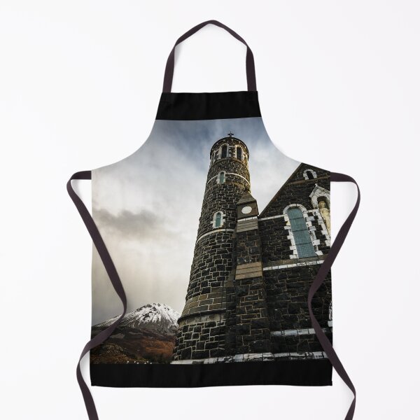Item preview, Church and snow-capped peak of Mount Errigal near Gweedore in County Donegal, Ireland. designed and sold by AlbertMi.