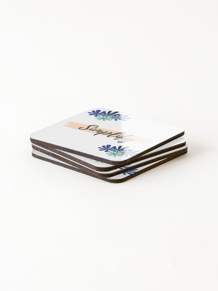 Thumbnail 4 of 5, Coasters (Set of 4), Simplify designed and sold by Rimmi01.