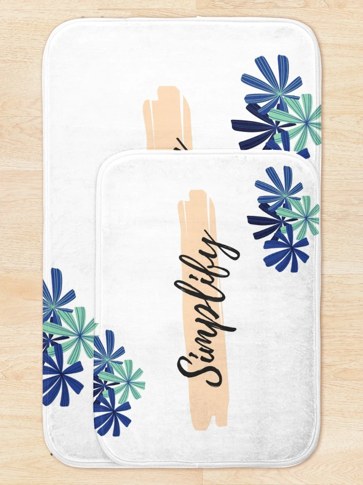 Thumbnail 5 of 6, Bath Mat, Simplify designed and sold by Rimmi01.