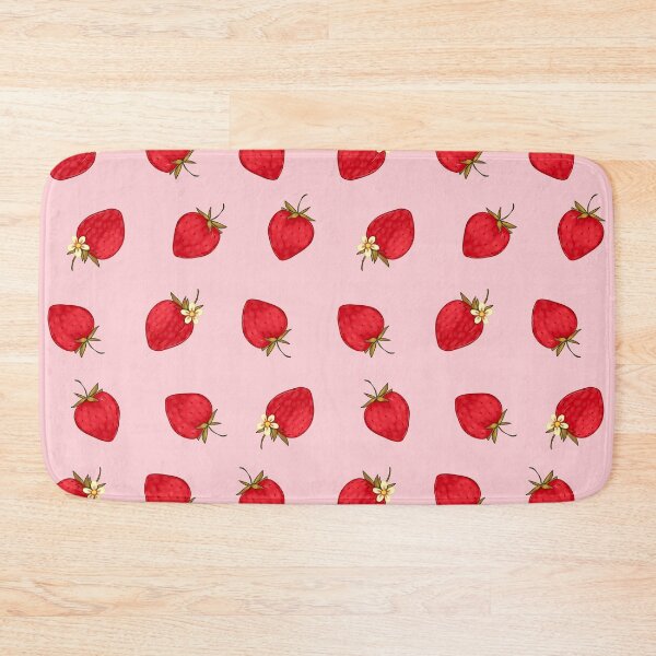 Item preview, Cute Strawberries Pattern Red Pink Pastel Aesthetic designed and sold by candymoondesign.