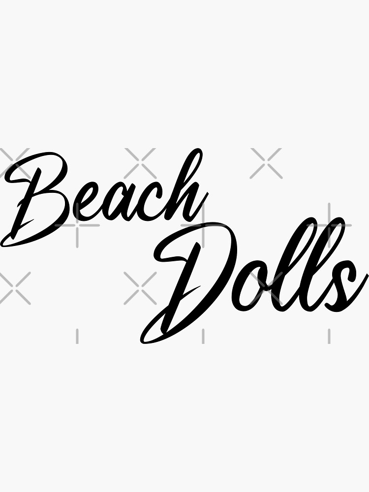 Thumbnail 3 of 3, Sticker, Beach Dolls rwr designed and sold by RockWinterRec.